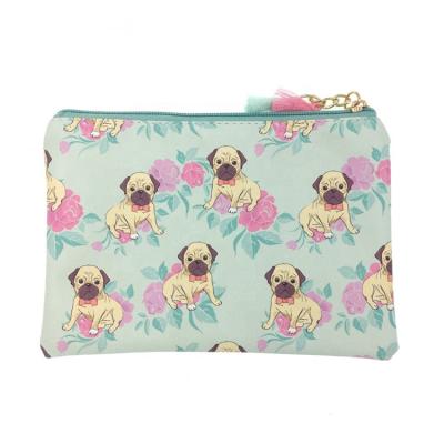 China Waterproof PAWS HOME Puppy Puppy Design Cute Waterproof Case Cosmetic Bag With Zipper for sale