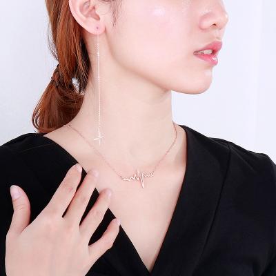 China New FASHIONABLE Design Costume Dragonfly Shape Diamond Pendant Necklace Earring Jewelry Set for sale