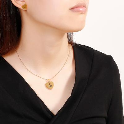 China FASHIONABLE Cheap Wholesale 18k Gold Stainless Steel 316L Women's Small Jewelry Set for sale