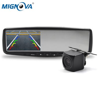 China 720*576/720*480 MIGNOVA 4.3 inch Rear View Mirror Backup Monitor with Waterproof Night Vision Front and Rear View Camera Backup System for sale