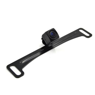 China 720*576/720*480 HD Wide Angle License Plate Mounted Backup Camera For Car High Light Sensitivity For Night Performance for sale