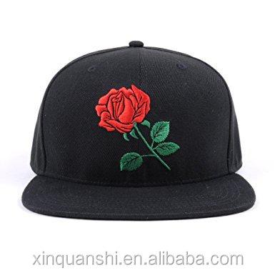 China New Fashion COMMON Custom Adjustable Snapback Hat Rose Snapback Hats Women Men Baseball Caps Hip Hop Back Hat for sale