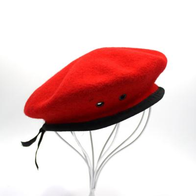 China High Quality Font Mens Wool Beret Covers Custom Embroidered Beret for sale