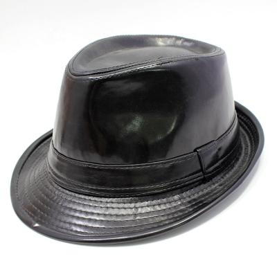 China Character black felt hat leather hat,cheap jazz/flex hat/formal hats for man for sale