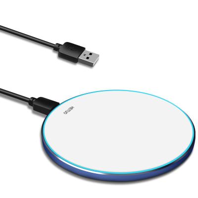 China 2022 New Wireless Cell Phone Charger Type-C In 1 Wireless Charger Pad Fit For Iphone Android Phone Earphone 2 In 1 Fast Wireless Charging for sale