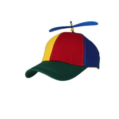 China New JOINT baseball cap with propellant making custom small hat airplane baseball cap nc blue yellow red blue hat for sale