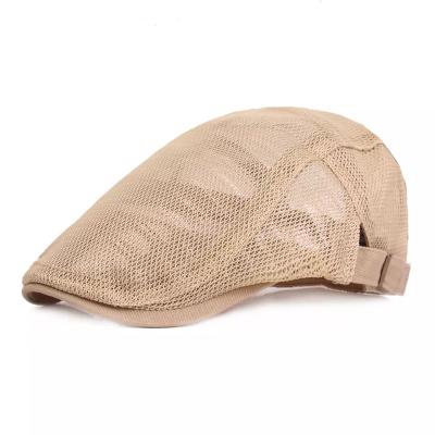 China BABEYOND Men's Ivy Gatsby Newsboy Hat Mesh Flat Cap Breathable Summer Beret Taxi Driver For Driving Hunting for sale