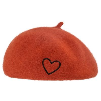 China Character Wool Solid Color French Classic Slouchy Knit Beanie Winter Warm Artist Painter Berets Women Hat for sale