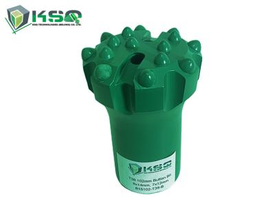 China Flat Face Ballistic Hard Rock Drilling Bits T38 102mm Customized Color for sale