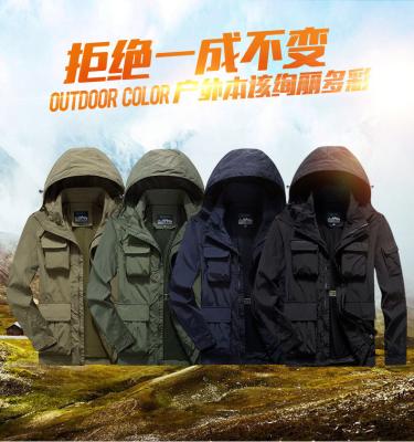 China Artificial Leather Heavy Winter Jacket Waterproof Outdoor Camo Jacket for sale