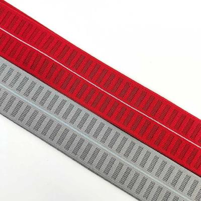 China 3.8 cm Customized Elastic Web Band Good Tenacity Jacquard Elastic Webbing for Garment for sale