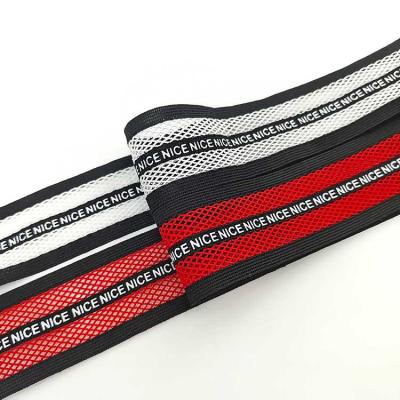 China Free Samples Mesh Elastic Web Band Net Elastic Lace Band Fancy Color Decoration Elastic Band for Women for sale