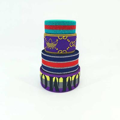 China Fashion stripes elastic band ball custom sizes resistance band elastic factory elastic band crochet for sale