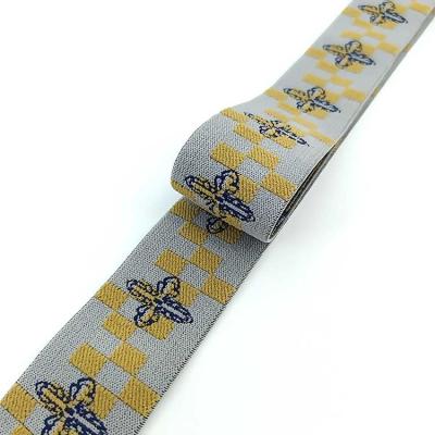 China 4 Day Sample Delivery Unique Design Elastic Webbing Jacquard Elastic Band Textile Accessories for sale