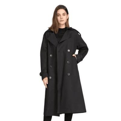 China                  Customized Autumn Gabardina Ladies Overcoat Plus Size Long Sleeve Trench Coat for Women              for sale