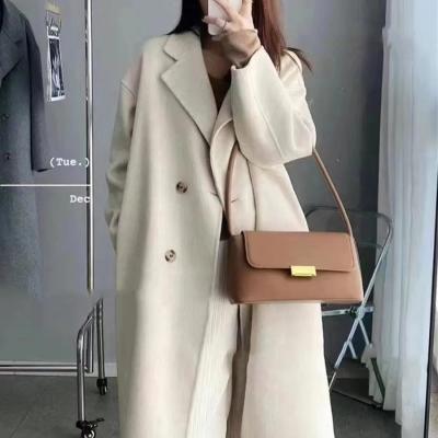 China                  Winter Mongolian Cashmere Overcoat Luxury Ladies Long Alpaca Wool Trench Coat Women 100% Wool Cashmere Handmade Coat for Women              for sale