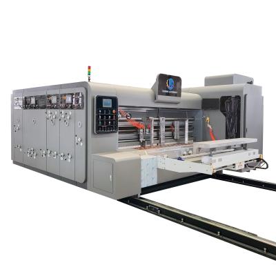 China Pizza Box Maker Corrugated Box Printing Machine Of Leading Edge Paper Feeding for sale