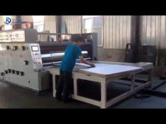 Semi auto chain feeding carton printing slotting die cutting machine for corrugated cardboard