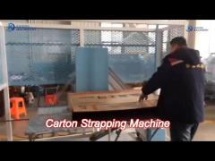 electric driven carton strapping machine for bundling corrugated paperboard