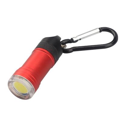 China New LED Miniature Flashlight 2023 Main Chain Light Magnet Adsorption Switch COB Acoustic Carrying Light for sale