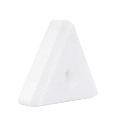 China New Design Magnetic Sensor Human Body Adsorption Magnet LED Light Minimalist Creative Triangle Battery Corridor Wall Splicing Light for sale