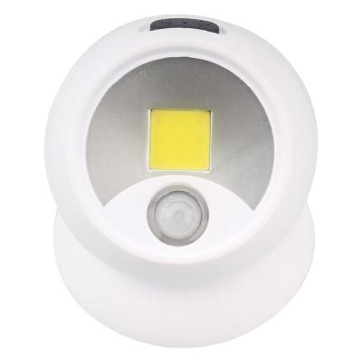 China Factory New Minimalist Design Trends Outdoor Motion Sensor Led Light COB Smart Security Camera Battery Sensor Analog Surveillance Light for sale