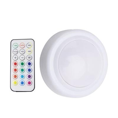 China New minimalist RGB ambient light led DIY circular remote control creative decorative cabinet night light led light for sale