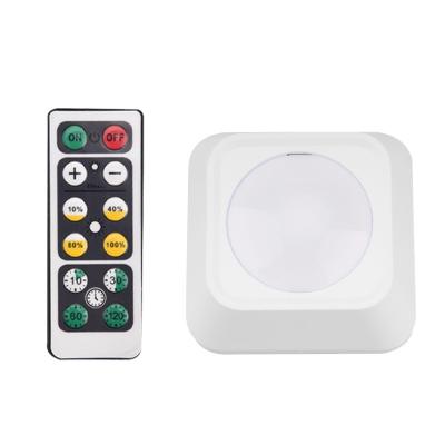 China Modern Minimalist Night Light 3LED Night Square Cabinet Battery Remote Control Night Light for sale