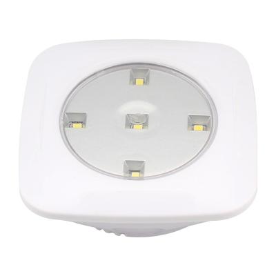 China Mid Century Style Cabinet Light 5LED Modern Minimalist Rectangle Pearl Design Remote Control Smart Battery Timing Battery Night Light for sale