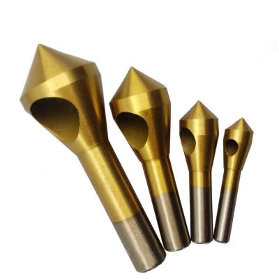 China 90 Degree Countersink Drill Bit Set-4 Counterboring and Counterboring Counterboring Hss Countersink Crosshole Chamfer Deburring Tool for sale