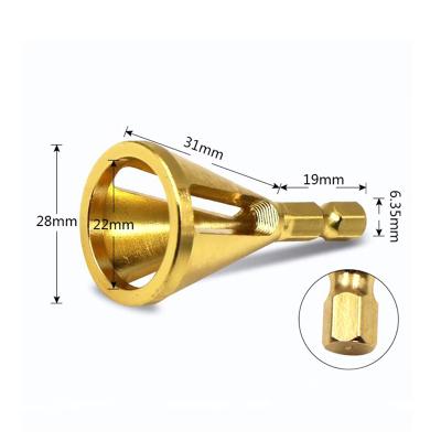 China Hexagons Titanium Coating Hardness High Strength Drill Bit Deburring External Chamfer Stainless Steel Chamfer Deburring Tool for sale