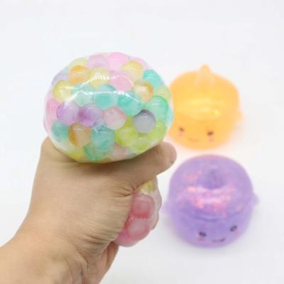 China Playing Birthday Gift Design Cake Squeeze Person Toys Sensory Toys For Autistic Friendly Stress Bead Balls China Supplier for sale