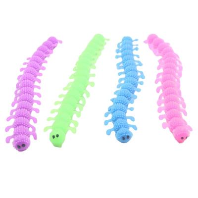 China Stress Reliever Top Selling Worm Noodle Stretch String TPR Rope Anti Stress Toys Wiggle Autism Conduit Toys Decompression Sqishy Toy for sale