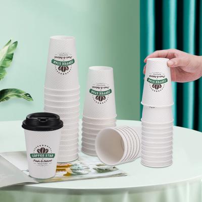 China Atops 8oz 12oz 16oz Recyclable Paper Cups Wholesale Custom Paper Tea Cup Paper Cups for sale