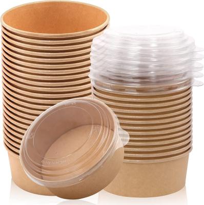 China Recycled Materials Atops 100% Biodegradable Paper Cups Eco-friendly Paper Ice Cream Soup Bowl for sale