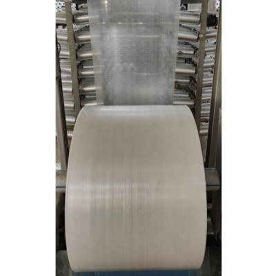 China Recyclable Transparent Tubular PP Woven Fabric Roll For PP Woven Bags for sale