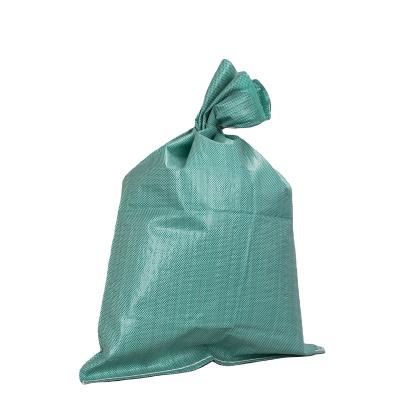 China Recyclable Polypropylene Recycled Sack Bag Custom PP Woven Green Red Color for sale