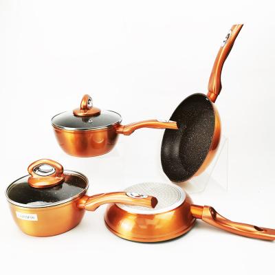 China Viable Wok Pan Set Cookware Pot Set Gas Induction Cooker Pot Set Non-Stick Cooking Tool for sale