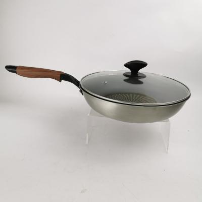 China Sustainable frying pan with scratch-resistant wear-resistant non-stick coating and less oily smoke for sale