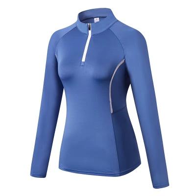 China Breathable High Quality Yoga Sports Jacket Women's Quick Dry Long Sleeve Gym Fitness Running Clothing for sale