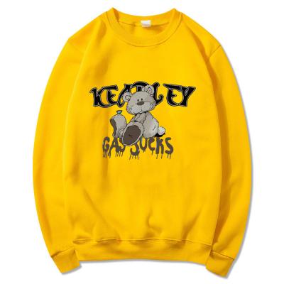 China Kpop Sweatshirt O-neck Long Sleeve Pullover Anti-pilling Sweatshirt Streetwear Cartoon Bear Men Women for sale