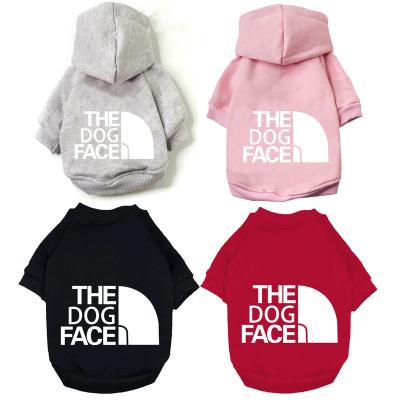 China Sustainable Pet Clothes Large And Small Dog Coat Loungewear Dog Face Teddy Hoodie Fashionable Autumn Dogs And Winter Warm Thickened Sweater for sale