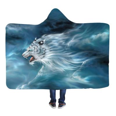 China Wholesale Custom Digital Print Sherpa Christmas Gift Warm Wearable Anti-pilling Blanket For Kids Adults for sale