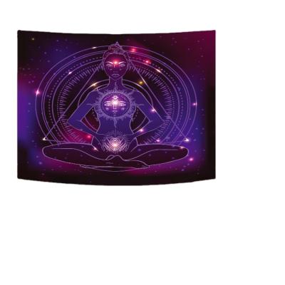 China Beautiful Custom Indian Traditional Decoraion Spirituality Seven Galaxy Veins Tapestry Wall Decoration Background Fabric for sale