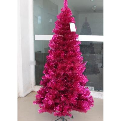 China PVC Braid 6ft Pink Artificial Christmas Tree for sale