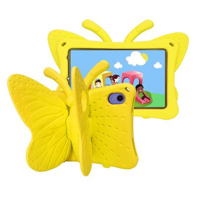 China Popular For iPad mini 6 2021 Designs Butterfly Soft EVA Kids Lovely 3D Stand 8.3 Inch Cartoon Shockproof Rugged Folding Cute Tablet Cases for sale