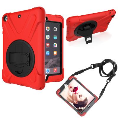 China Popular Shoulder Strap 7.9 Inch Case Tablet Rugged 360 Rotating Hand Strap Kickstand Kickstand Defender Smart Case For iPad Mini 1 2 3 Back Cover for sale