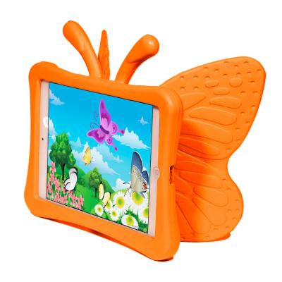 China Military Grade Waterproof Shockproof Pad For iPad 9.7 2017/2018 Cute 3D Butterfly Safe Rugged Bumper Cartoon Silicone Foam Kids EVA Tablet Cover For iPad Air/Air 2 9.7