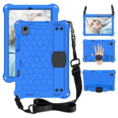 China Antiknock For Samsung Galaxy Tab A7 10.4 T505 T500 Kids Nestle Style Design Case With Hands Strap Shoulder Strap for sale