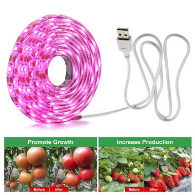 China Other Full Spectrum Grow Light 5V USB LED Strip 0.5m 1m 2m Hand Sweep Sensor / Touch Switch Growing LED Strip Light. for sale